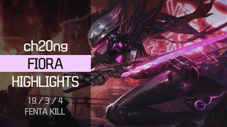 League Of Legends Pro Highlight ch20ng 19 3 4   FIORA HIGHLIGHTS