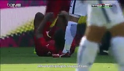 RED CARD Theodor Gebre Selassie HD - Czech Republic 1-2 South Korea 05.06.2016 H