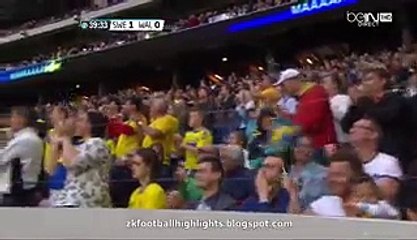 Emil Forsberg Goal 1-0 Zlatan Ibrahimovic Assist HD - Sweden 1-0 Wales 05.06.201