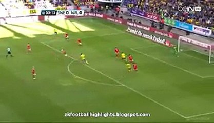 Zlatan Ibrahimovic Great Skills Chance - Sweden vs. Wales 05.06.2016 HD