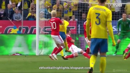 All Goals- Sweden 3-0 Wales - 05-06-2016