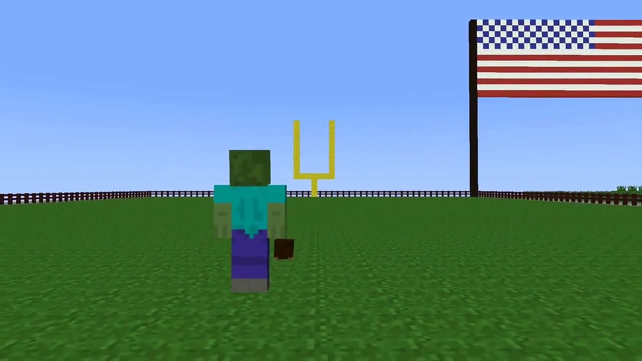 Monster School- Super Bowl Edition - Minecraft Animation