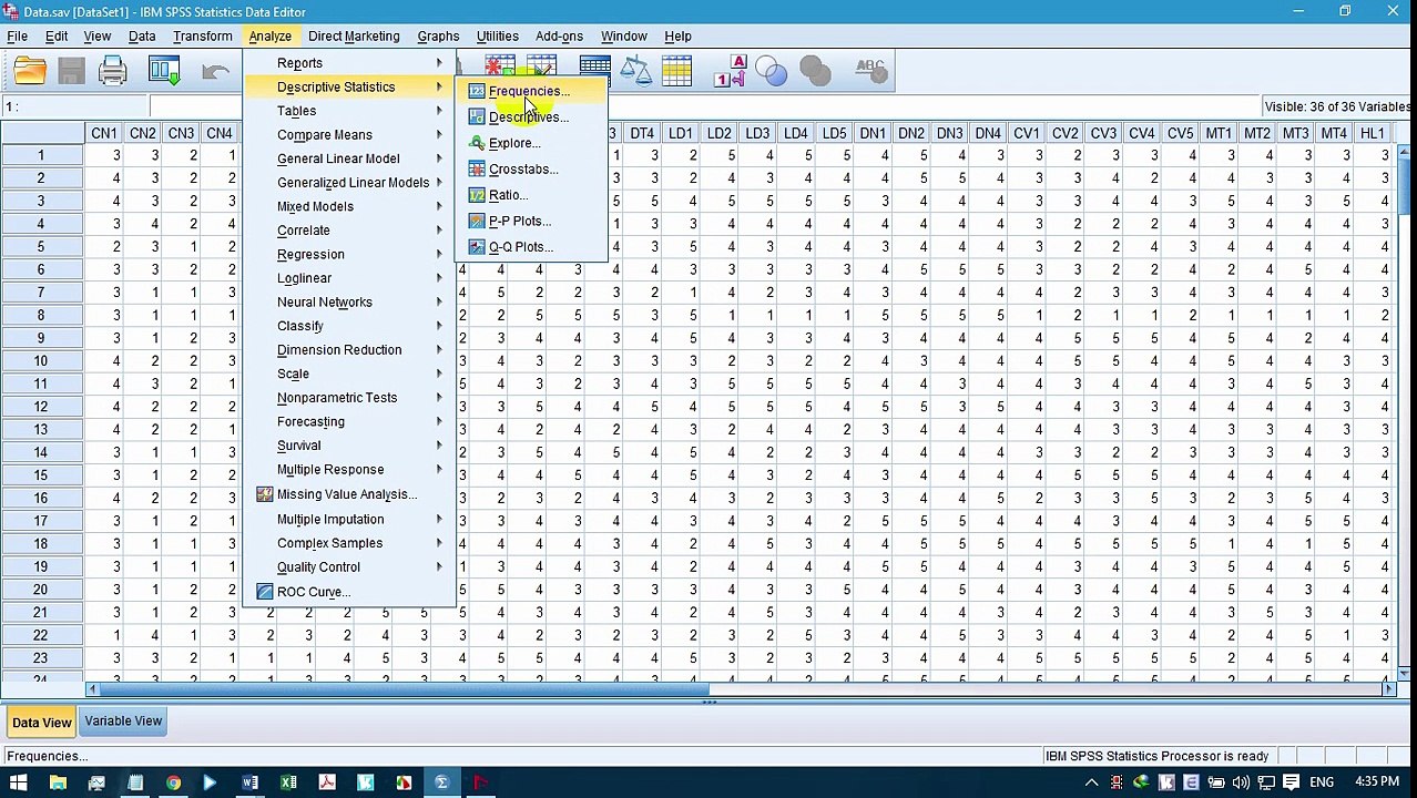 SPSS Phần 3 - Thống kê mô tả Frequency và Descriptive - Sưu tầm