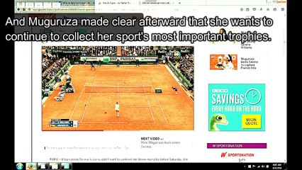 Muguruza Grew Up Admiring Williams, Now Takes Title From Her