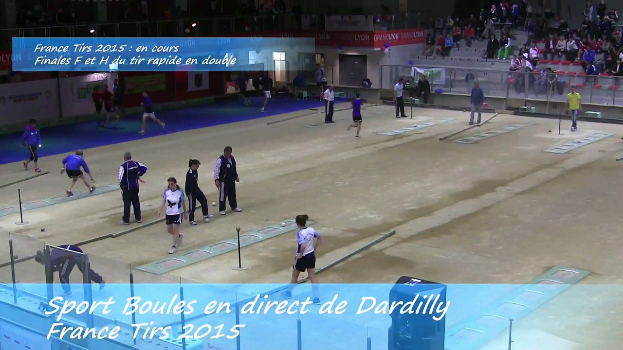 Finale tir rapide en double féminin, France Tirs, Sport Boules, Dardilly 2015