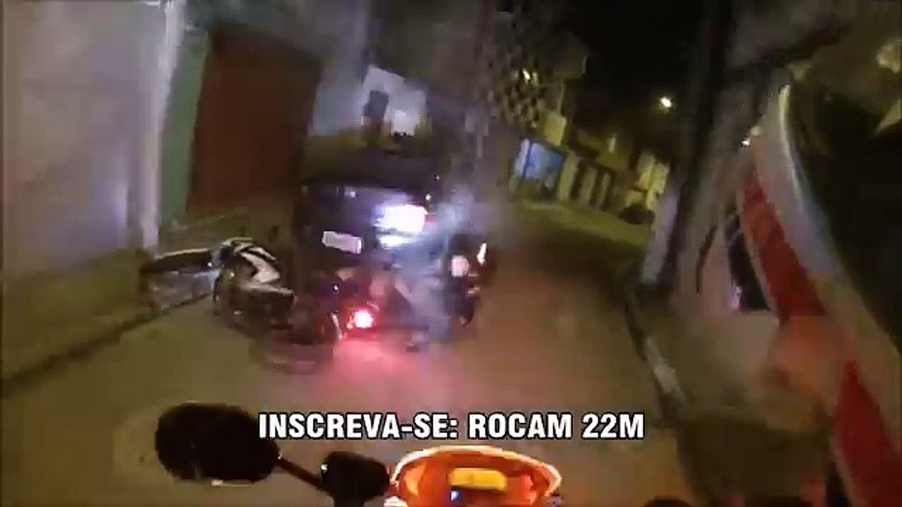 Motorcycle Police chases.helmet cam Brazil.Part 1