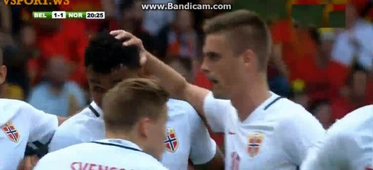 Half Time Goals - Belgium 1-1 Norway 05-06-2016