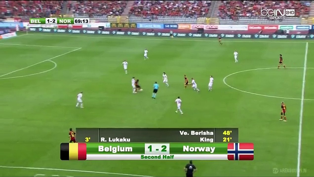 Eden Hazard Goal HD - Belgium 2-2 Norway 05.06.2016