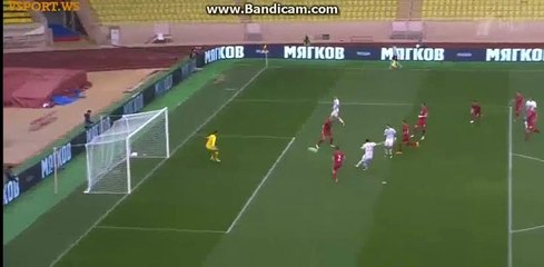 Artem Dzyuba Goal - Serbia 0-1 Russia - 05-06-2016