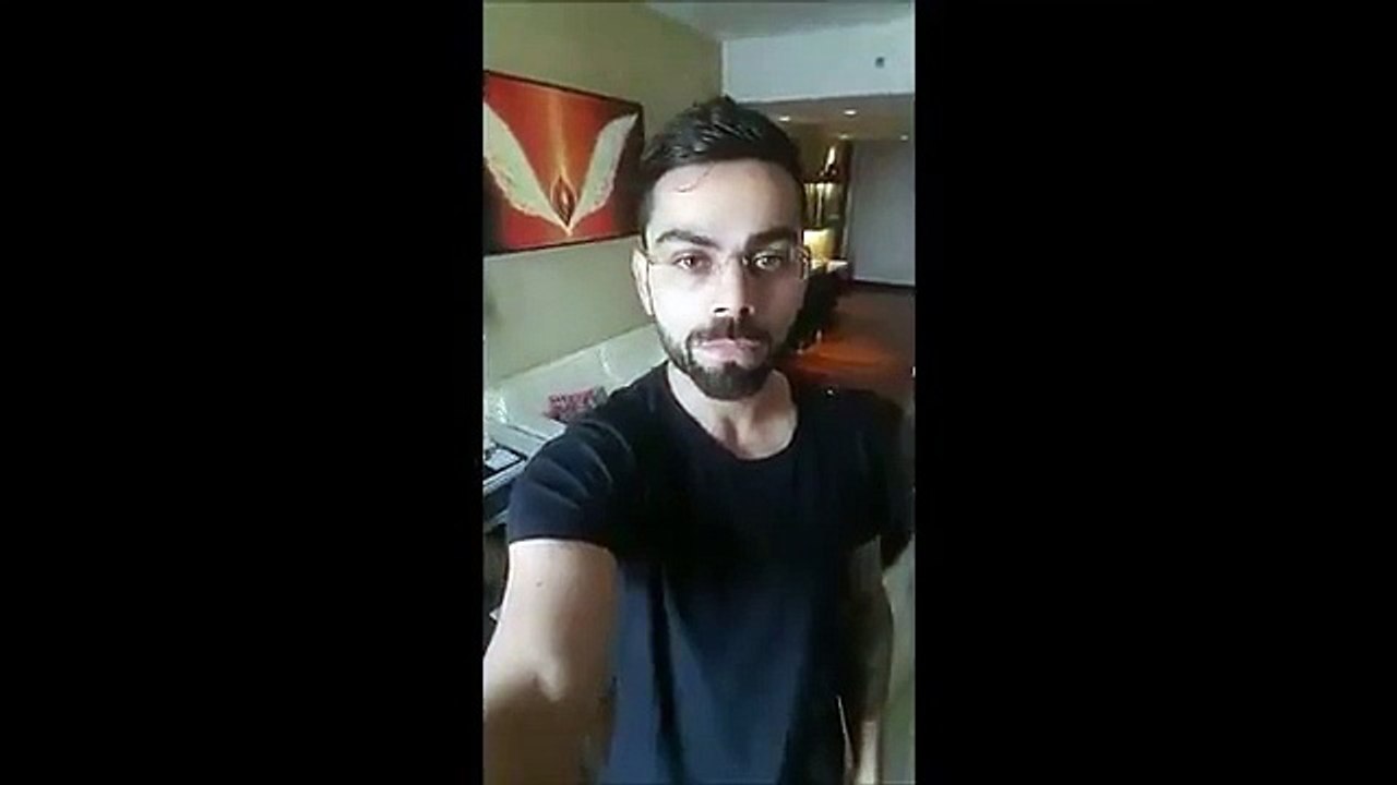 Kohli,s msg for Pakistan
