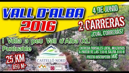 I Volta a Peu Vall D'Alba XL 2016. Lliga Nord Castelló