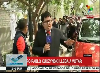 Perú: vota aspirante presidencial Pedro Pablo Kuczynski