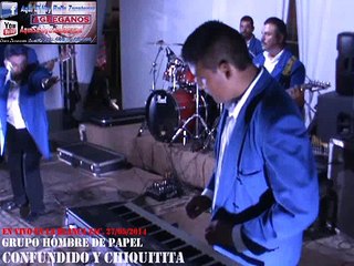 Grupo Hombres de Papel ANTES (KORAJE) - Confundido y Chiquitita En Vivo en la Blanca Zac, 27/05/2014