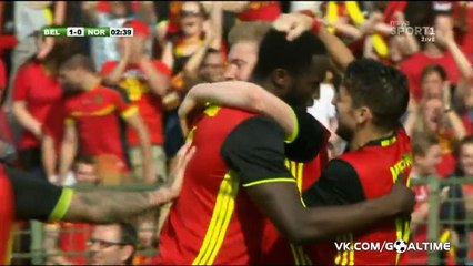 Romelu Lukaku Goal HD - Belgium 1-0 Norway - 05-06-2016