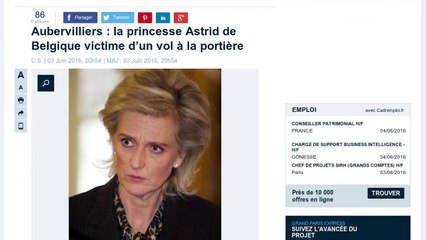 La princesse Astrid de Belgique victime d’un car-jacking en Seine-Saint-Denis