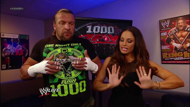 DX interrupts a yoga session between Trish Stratus and Triple H- Raw, July 23, 2012 -
