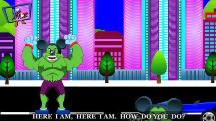 hulk mickey and ironman mickey finger family song and more cartoon kids rhymes