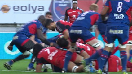 TOP 14 - Grenoble - Toulouse : 14-53 - Essai 2 Gillian GALAN (TLS) - J26 - Saison 2015-2016