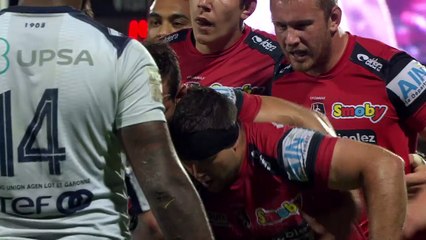 TOP 14 - Agen - Oyonnax : 23-19 - Essai Nuku SWERLING (OYO) - J26 - Saison 2015-2016