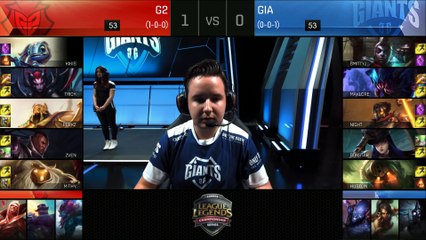 2016 EU LCS Summer - Group Stage - W1D2: Giants Gaming vs G2 Esports (Game 2)