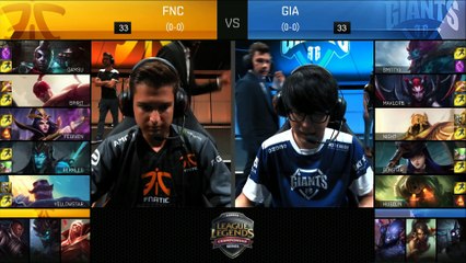 2016 EU LCS Summer - Group Stage - W1D1: Fnatic vs Giants Gaming (Game 1)