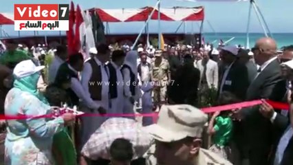 بالفيديو.. محافظ مطروح يشهد تشغيل محطة تحلية مياه الرميلة