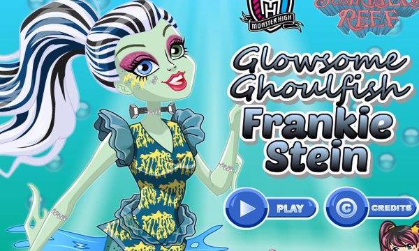Monster High Great Scarrier Reef Glowsome Ghoulfish Frankie Stein