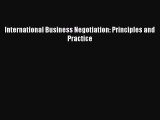Read International Business Negotiation: Principles and Practice ebook textbooks