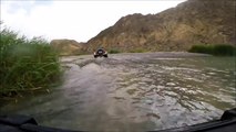 GoPro Video of Driving in a River Valley in Oman After Heavy Rain