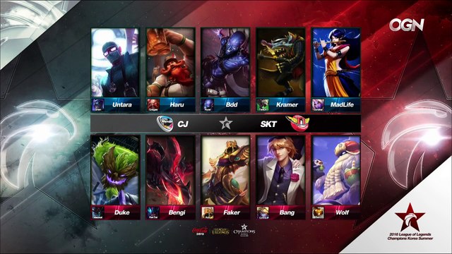2016 LCK Summer - Group Stage - W2D4: SK Telecom T1 vs CJ Entus (Game 2)