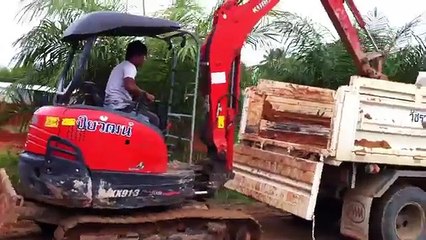 Talented people climb Car Truck Crane -Xe Cần Cẩu leo lên Xe Tải