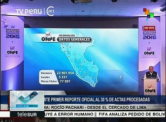 Perú: ONPE oficializa que PPK lidera elección presidencial con 50.58%
