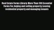 FREEPDF Real Estate Forms Library: More Than 100 Essential Forms For buying and selling property