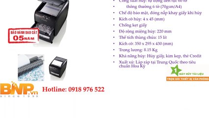 Máy hủy giấy GBC - ペーパーシュレッダーGBC PAPER SHREDDER