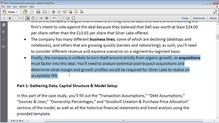 LBO Model Tutorial - Full DELL Case Study with Templates (Part 1)