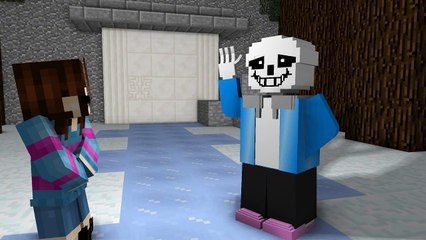 An Undertale Minecraft Animation The Sans Song Video Dailymotion