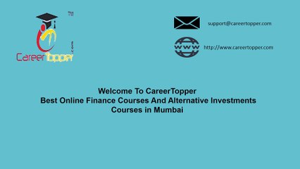 Online CAIA And CFA Training Courses in Mumbai | CareerTopper