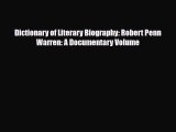 [PDF] Dictionary of Literary Biography: Robert Penn Warren: A Documentary Volume Read Full