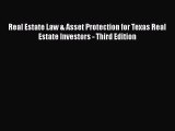 READbook Real Estate Law & Asset Protection for Texas Real Estate Investors - Third Edition