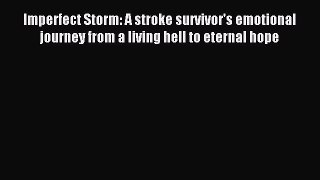 Read Imperfect Storm: A stroke survivor's emotional journey from a living hell to eternal hope