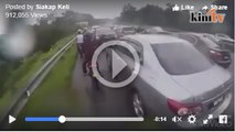 Video tendang side mirror kereta guna laluan kecemasan cetus pertikaian