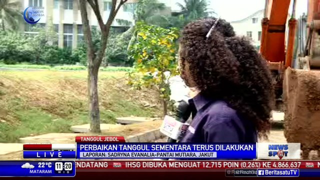 Tanggul Sementara Pantai Mutiara Belum Dibuat Permanen