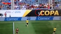 Cameraman Gets Knocked Out By A Ball In Copa America!