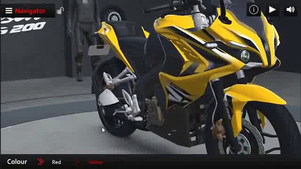 360 Degree Virtual Reality Tour for 200 CC Sport Bike
