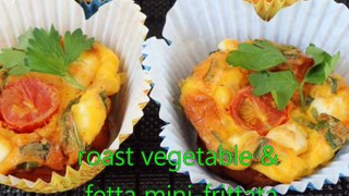 FETTA & ROAST VEGETABLE MINI-FRITTATAS