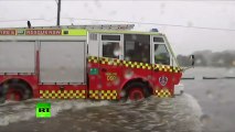 Heavy floods hit New South Wales Australia