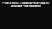 Download Practical Pricing: Translating Pricing Theory into Sustainable Profit Improvement