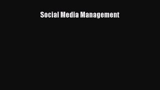 Read Social Media Management ebook textbooks