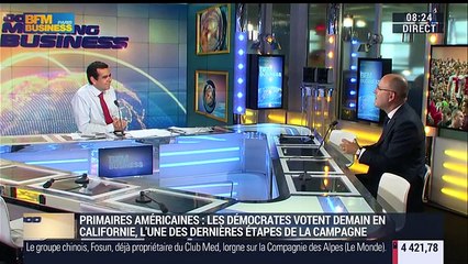Primaires démocrates américaines : "Si Clinton ne gagne pas la Californie, elle va sortir totalement épuisée de cette campagne" - 06/06