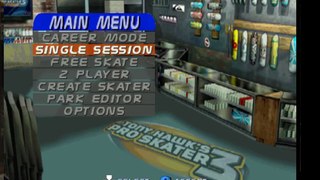 Tony Hawks Pro Skater 3 N64 Gameplay W/ Commentary
